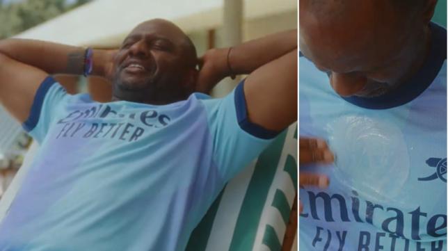 Arsenal legend Patrick Vieira steals the show in kit launch video with stunning cameo appearance