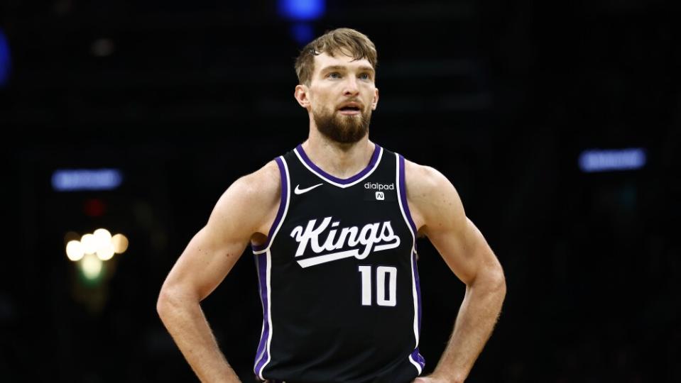 Domantas Sabonis expresses surprise and joy over Monk staying with Kings and discusses DeRozan's addition