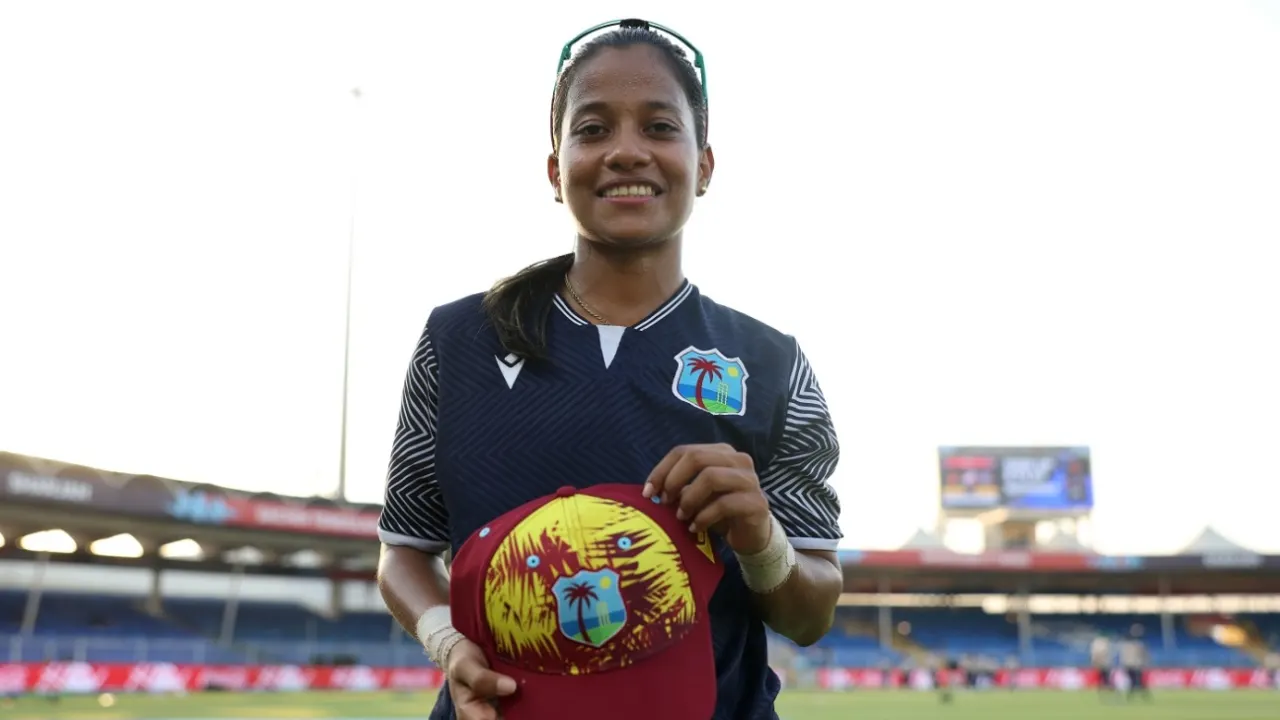 New Addition to West Indies T20I Squad: Mandy Mangru Receives Cap and Takes the Ball