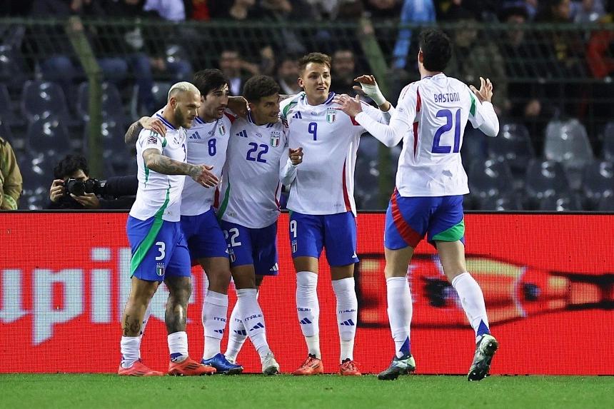 Sandro Tonali's early goal secures Italy a Nations League victory on the road against Belgium